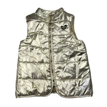 Load image into Gallery viewer, Girls Mooks, gold puffer vest / sleeveless jacket, FUC, size 7,