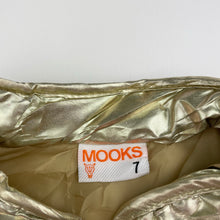 Load image into Gallery viewer, Girls Mooks, gold puffer vest / sleeveless jacket, FUC, size 7,