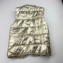 Load image into Gallery viewer, Girls Mooks, gold puffer vest / sleeveless jacket, FUC, size 7,