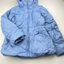 Load image into Gallery viewer, Girls Pumpkin Patch, blue puffer jacket / coat, L: 50cm, FUC, size 8,