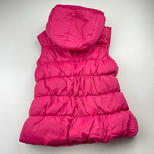 Load image into Gallery viewer, Girls Lily & Dan, fleece lined hooded puffer vest, detachable hood, EUC, size 8,