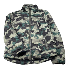 Load image into Gallery viewer, Boys Shock Resistant, camo print puffer jacket / coat, FUC, size 8,