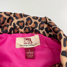 Load image into Gallery viewer, Girls L.E.I., leopard print lightweight vest / jacket, EUC, size 10-12,