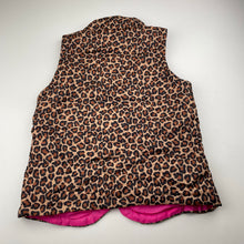 Load image into Gallery viewer, Girls L.E.I., leopard print lightweight vest / jacket, EUC, size 10-12,