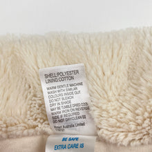 Load image into Gallery viewer, Girls H&T, cotton lined faux fur jacket, single button fasten, EUC, size 6,