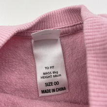 Load image into Gallery viewer, Girls Disney, Minnie Mouse fleece lined sweater / jumper, FUC, size 00,