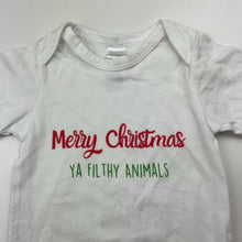 Load image into Gallery viewer, Unisex Aust cotton, Christmas bodysuit / romper, FUC, size 000,