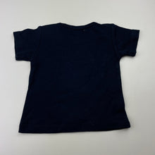Load image into Gallery viewer, Boys BABY KA-BOOSH, soft feel navy cotton tee / top, pirate ship, GUC, size 0,