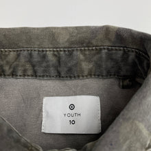 Load image into Gallery viewer, Boys Target, thick stretch cotton camo print long sleeve shirt, FUC, size 10,