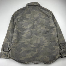 Load image into Gallery viewer, Boys Target, thick stretch cotton camo print long sleeve shirt, FUC, size 10,
