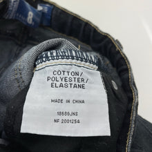 Load image into Gallery viewer, Girls HASHTAG, black stretch denim jeans, adjustable, Inside leg: 58cm, GUC, size 8,