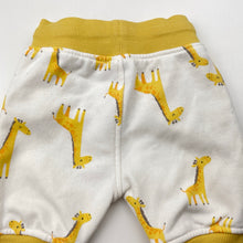 Load image into Gallery viewer, Unisex Baby Berry, fleece lined pants / bottoms, giraffes, EUC, size 0000,