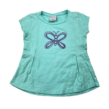 Load image into Gallery viewer, Girls All 4 Me, cotton tee / top, butterfly, FUC, size 2,