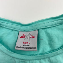 Load image into Gallery viewer, Girls All 4 Me, cotton tee / top, butterfly, FUC, size 2,