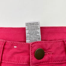 Load image into Gallery viewer, Girls Target, pink stretch cotton shorts, adjustable, FUC, size 8,