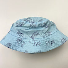 Load image into Gallery viewer, Unisex Bluey, reversible bucket hat, discolouration light blue side, FUC, size 00-0,