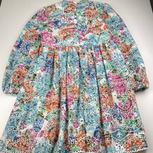 Load image into Gallery viewer, Girls MARLO, lined floral broderie long sleeve dress, EUC, size 11-12, L: 75cm
