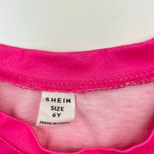 Load image into Gallery viewer, Girls SHEIN, lightweight tee / top, unicorn, FUC, size 6,