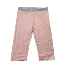 Load image into Gallery viewer, Girls Petit Bateau, pink cropped leggings, Inside leg: 23.5cm, GUC, size 6,