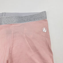 Load image into Gallery viewer, Girls Petit Bateau, pink cropped leggings, Inside leg: 23.5cm, GUC, size 6,