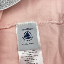 Load image into Gallery viewer, Girls Petit Bateau, pink cropped leggings, Inside leg: 23.5cm, GUC, size 6,