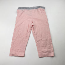 Load image into Gallery viewer, Girls Petit Bateau, pink cropped leggings, Inside leg: 23.5cm, GUC, size 6,