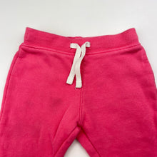 Load image into Gallery viewer, Girls Target, pink fleece lined track pants, elasticated, FUC, size 00,