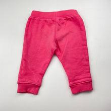 Load image into Gallery viewer, Girls Target, pink fleece lined track pants, elasticated, FUC, size 00,