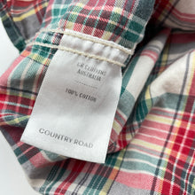 Load image into Gallery viewer, Boys Country Road, lightweight cotton long sleeve shirt, light marks back sleeves, FUC, size 10,