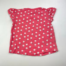 Load image into Gallery viewer, Girls ALANA, floral organic cotton tee / top, FUC, size 0,
