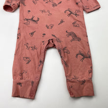 Load image into Gallery viewer, Girls Milky, stretchy romper, wild animals, FUC, size 00,