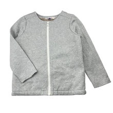 Load image into Gallery viewer, Girls John Lewis, fleece lined grey/silver lightweight jacket, FUC, size 6,