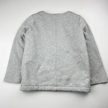Load image into Gallery viewer, Girls John Lewis, fleece lined grey/silver lightweight jacket, FUC, size 6,