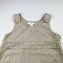 Load image into Gallery viewer, Girls Country Road, corduroy cotton overalls dress, light marks, FUC, size 1, L: 43cm