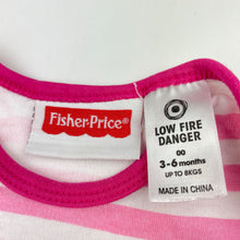 Load image into Gallery viewer, Girls Fisher Price, cotton bodysuit / romper, wash fade, FUC, size 00,