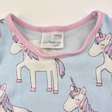 Load image into Gallery viewer, Girls Peter Alexander, stretchy romper, unicorns, FUC, size 00,
