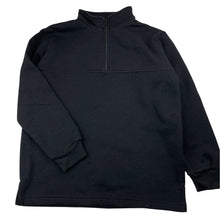 Load image into Gallery viewer, Unisex Young Spirit, black fleece lined sweater / jumper, no size, armpit to armpit: 47cm, shoulder to cuff: 49cm, GUC, size 10,