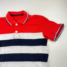 Load image into Gallery viewer, Boys EDGE, striped polo shirt top, Sz: XL, armpit to armpit: 36cm, GUC, size 10-12,