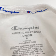 Load image into Gallery viewer, Unisex Champion, authentic white cotton tee / top, FUC, size 4,