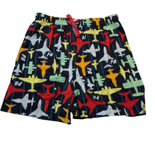 Load image into Gallery viewer, Boys Peter Alexander, lightweight cotton pyjama shorts, planes, GUC, size 10,