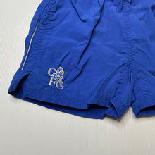 Load image into Gallery viewer, Boys UMBRO, Chelsea FC  sports shorts, elasticated, W: 31cm across unstretched, GUC, size 10-12,