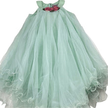 Load image into Gallery viewer, Girls Paris Daisy Couture, cotton lined tulle party dress, no size, armpit to armpit: 31cm, FUC, size 5-6, L: 80cm at front
