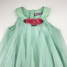 Load image into Gallery viewer, Girls Paris Daisy Couture, cotton lined tulle party dress, no size, armpit to armpit: 31cm, FUC, size 5-6, L: 80cm at front