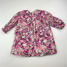 Load image into Gallery viewer, Girls Bondpoint, lined lightweight floral cotton smock top, L: 36cm, EUC, size 6 months,