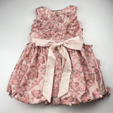 Load image into Gallery viewer, Girls Child by Petals Ink, Designer tulle 3D flower bubble formal / party dress, GUC, size 6, L: 57cm