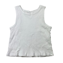 Load image into Gallery viewer, Girls Anko, white ribbed sleeveless top, FUC, size 12,