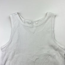 Load image into Gallery viewer, Girls Anko, white ribbed sleeveless top, FUC, size 12,
