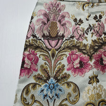 Load image into Gallery viewer, Girls Child by Petals Ink, Designer lined embroidered floral cotton/silk skirt, L: 35.5cm, W: 29.5cm across, EUC, size 6,