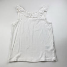 Load image into Gallery viewer, Girls Country Road, broderie cotton trim singlet / tank top, EUC, size 7,
