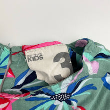 Load image into Gallery viewer, Girls Cotton On, floral viscose long sleeve dress, EUC, size 3, L: 50cm